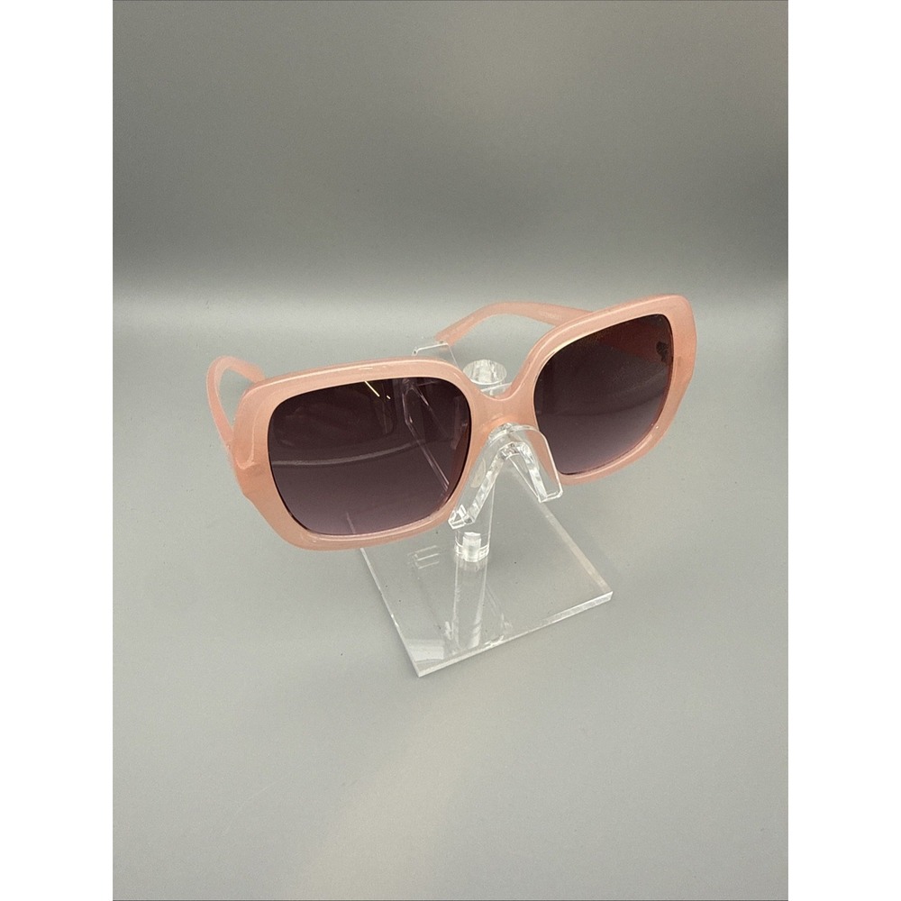 Beeline Authentic Pink Oversized SunGlasses Polarized  Purple Lens- JACKIE O